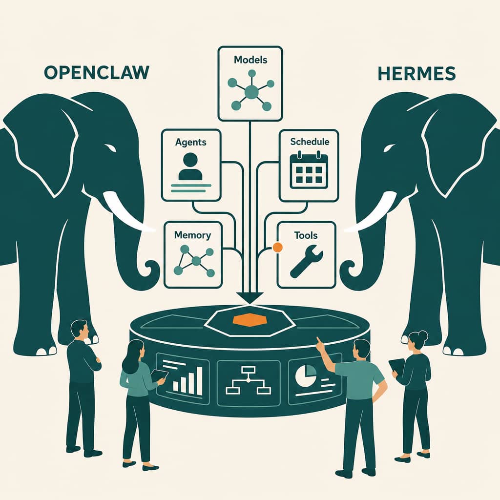 OpenClaw orchestration elephant illustration